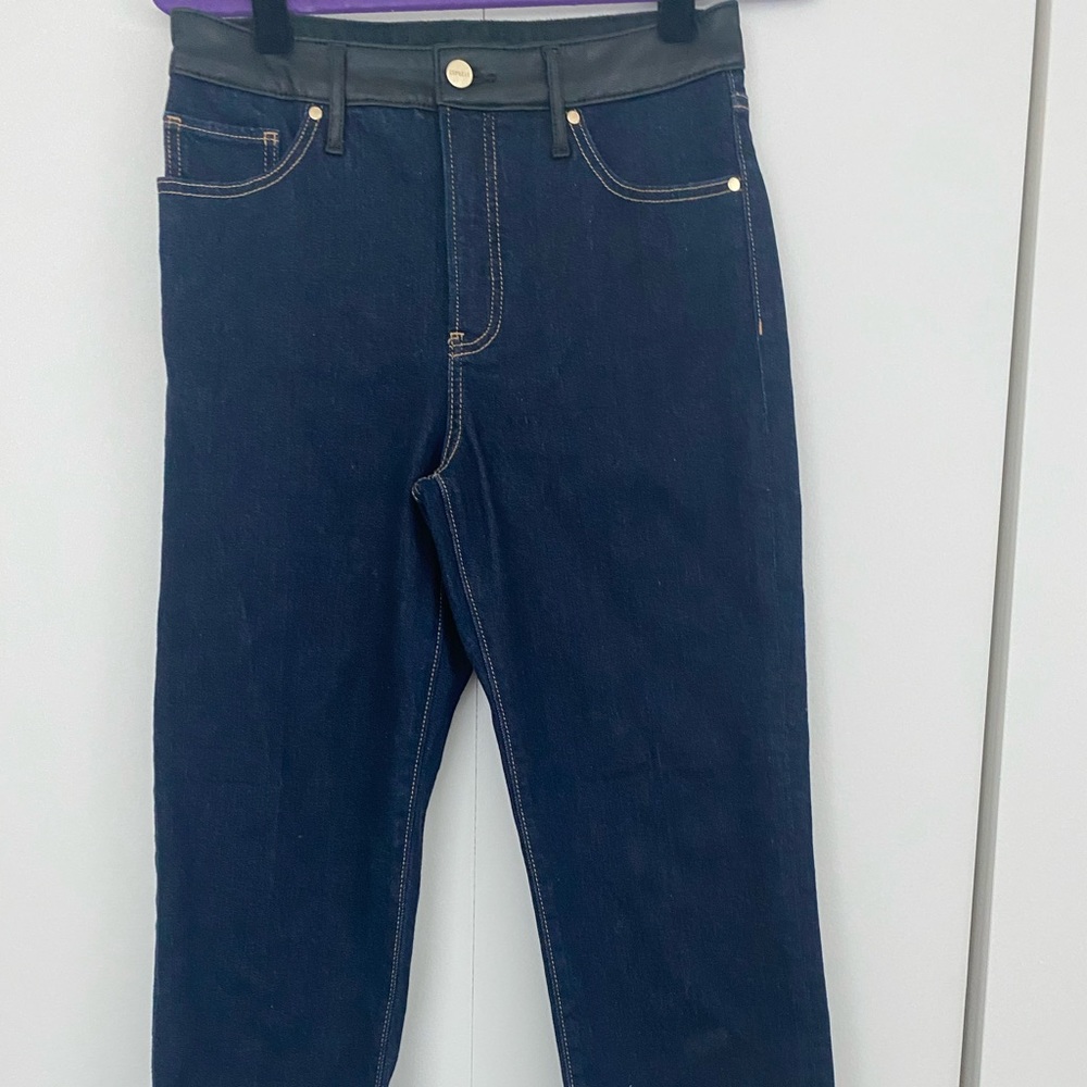 Dark Wash Straight Leg Jeans